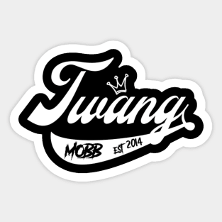 TWANG MOBB White Sticker